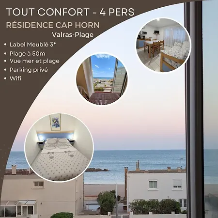 Meuble De Tourisme 3 Etoiles Cap Horn, Vue Mer, Parking Prive, A 50m